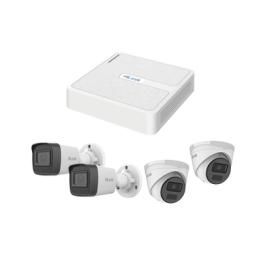 Kit IP 2 Megapixel / NVR de 8 Canales con 8 Puertos PoE / 2 Cámaras IP Bala para Exterior / 2 Cámaras IP Domo para
