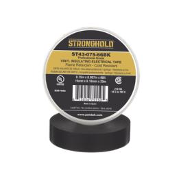 Cinta Eléctrica STRONGHOLD para Aislar, de PVC, Uso Profesional en Construcción Eléctrica, Grosor 0.18mm (7 mil),