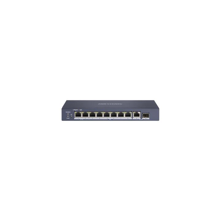 Switch PoE+ / No Administrable / 7 Puertos 1000 Mbps 802.3 af/at (30 W) / 2 Puertos 1000 Mbps Hi-PoE (90 W) / 1 Puertos