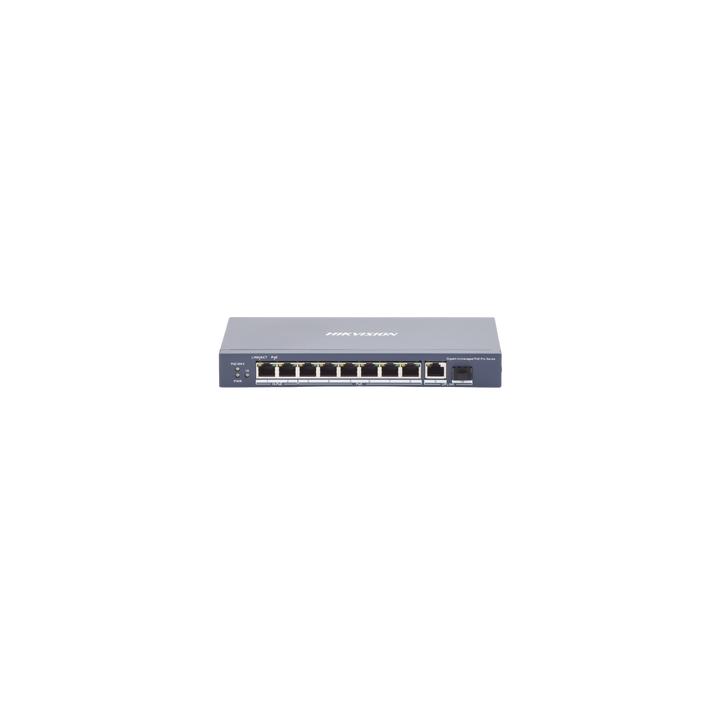 Switch PoE+ / No Administrable / 7 Puertos 1000 Mbps 802.3 af/at (30 W) / 2 Puertos 1000 Mbps Hi-PoE (90 W) / 1 Puertos
