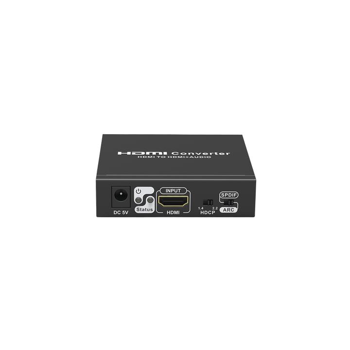 Extractor de Audio de HDMI a HDMI + Audio / Salida de Audio Digital o Análoga / SPDIF / Toslink / Auxiliar 3.5mm