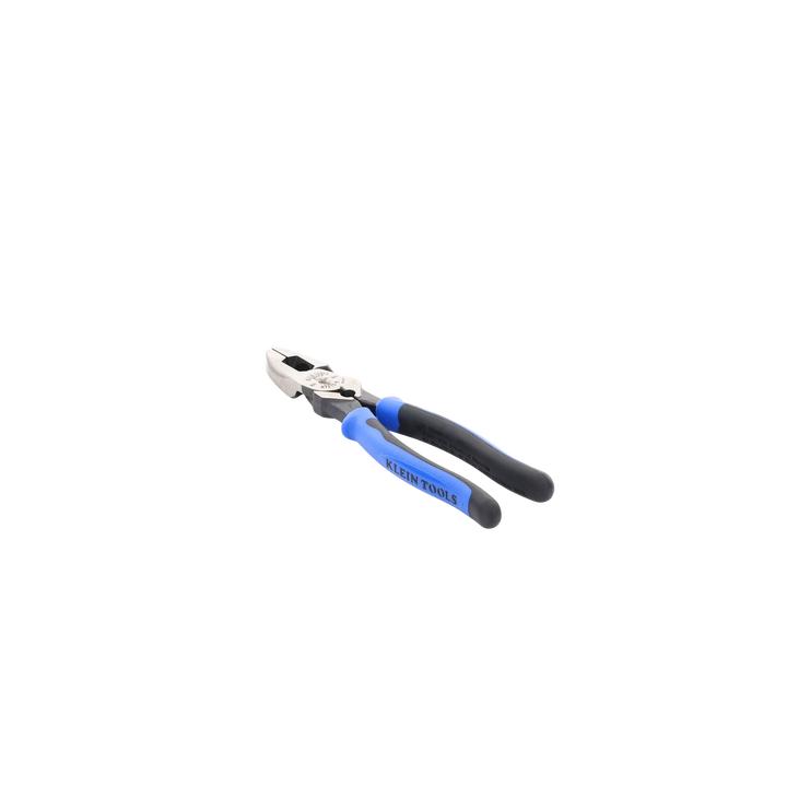 Pinzas de Electricista Alta Palanca, Jala guía y Ponchadora de Terminales de 9 Pulgadas.