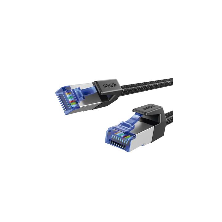 Cable Ethernet Cat8 CLASS F/FTP Redondo con Malla de Nylon 1 Metro (3.28 Pies)