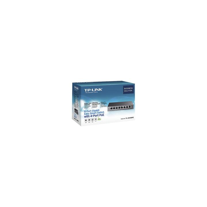 Easy Smart Switch PoE JetStream , 8 puertos 10/100/1000 Mbps  55 W