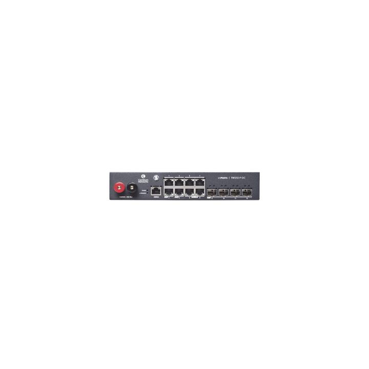 Switch cnMatrix WISP TX1012-DC-P de 8 puertos PoE y 4 SFP+, 170 W PoE Budget, Capa 2, gestión gratuita desde la nube,