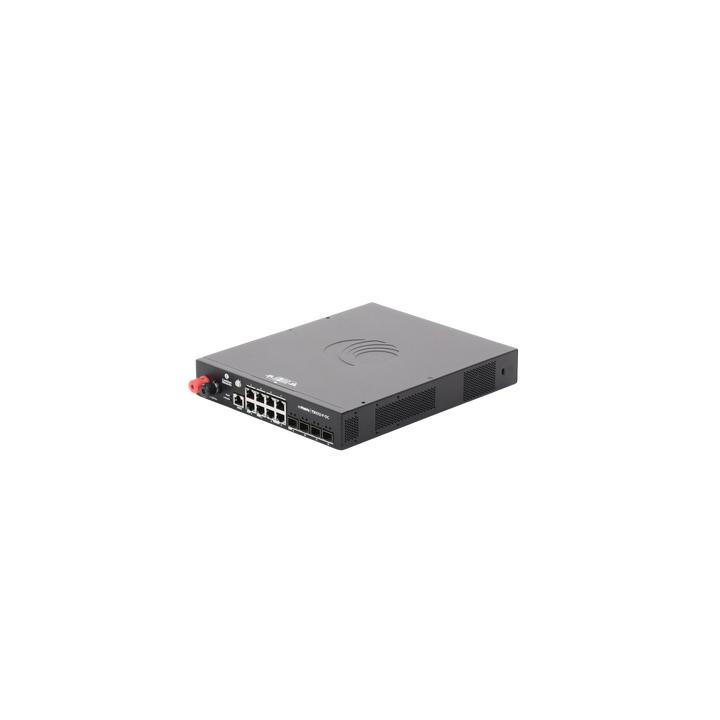 Switch cnMatrix WISP TX1012-DC-P de 8 puertos PoE y 4 SFP+, 170 W PoE Budget, Capa 2, gestión gratuita desde la nube,