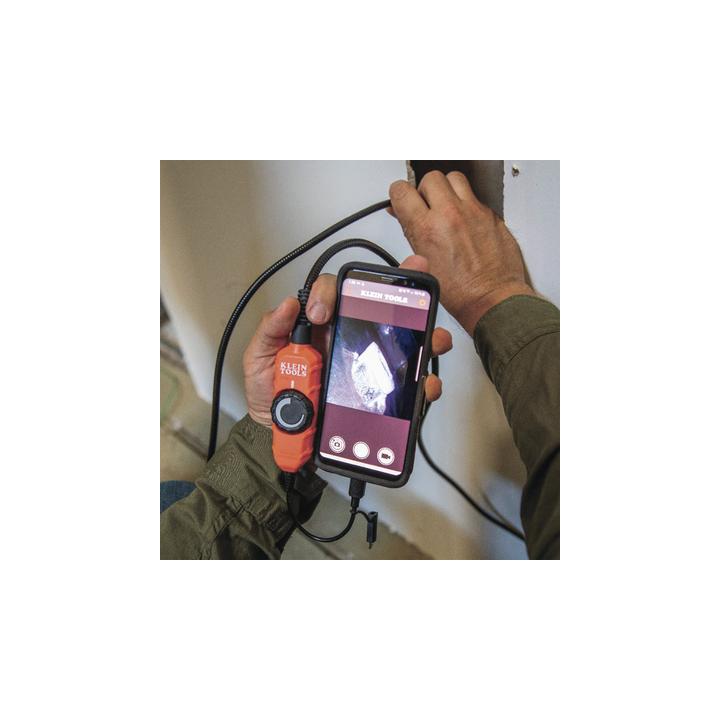 Cámara Boroscopio de Inspección con Conexión para Dispositivos Android®. Cuello de Cisne Blindado de 10' (3 m) y 6