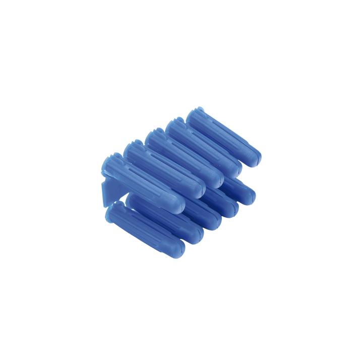 Taquete azul 3/8" para tornillo 12mm x 2" (100pzs) (1105-05100)