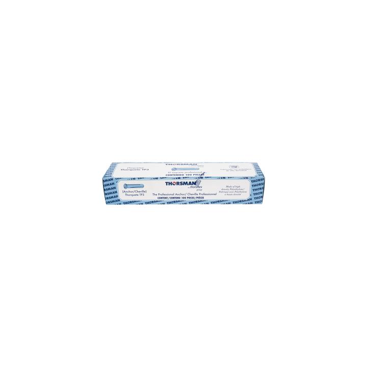Taquete azul 3/8" para tornillo 12mm x 2" (100pzs) (1105-05100)