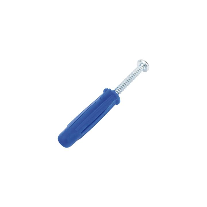 Taquete azul 3/8" para tornillo 12mm x 2" (100pzs) (1105-05100)
