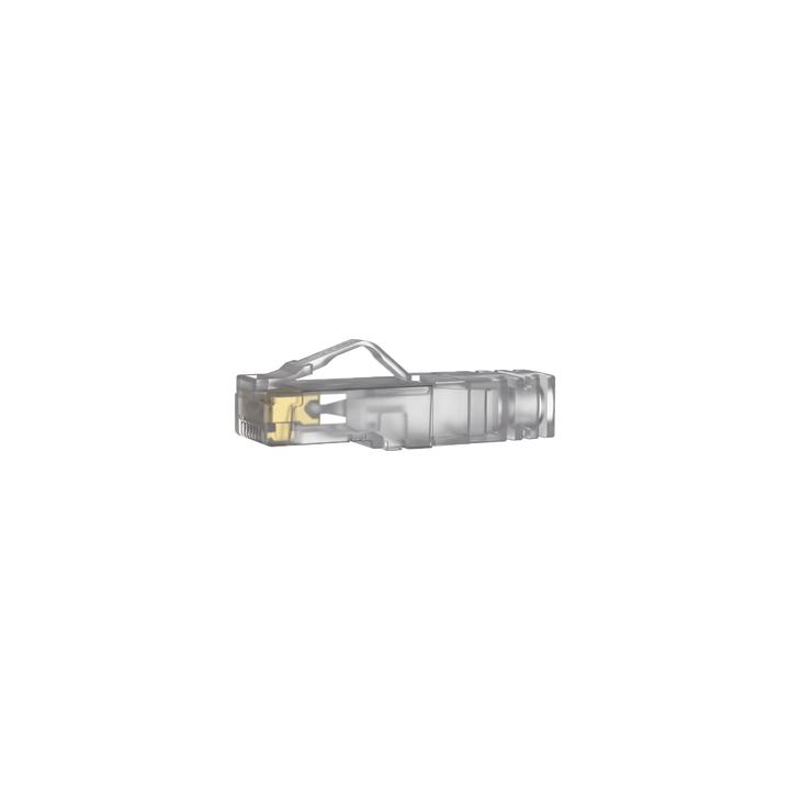 Plug RJ45 Cat6A, Para Cable UTP de Calibre 23-24 AWG, Chapado en Oro de 50 Micras, Paquete de 100 Piezas