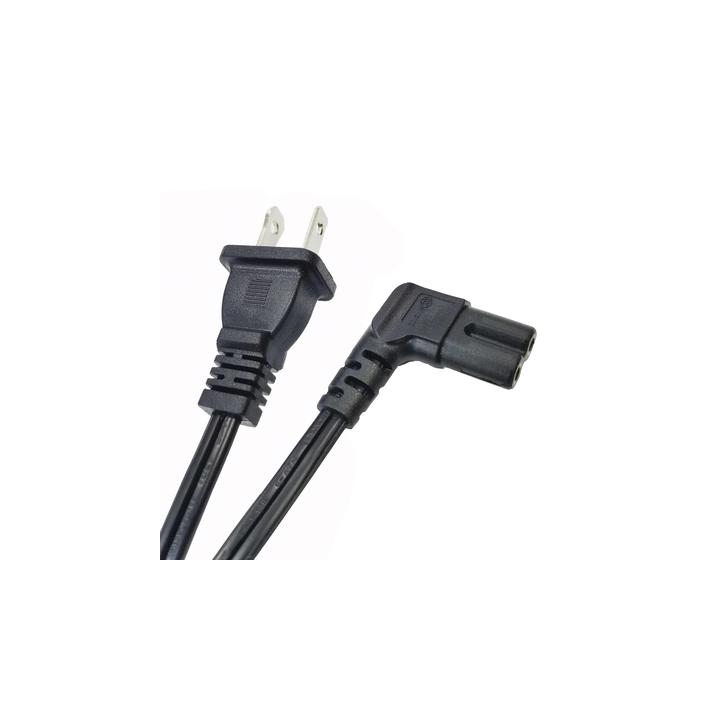 Cable de Alimentación Eléctrica para 120-240 Vca / 1 Metro (3.28 Pies) / 2 Clavijas Tipo Americano / Conector en