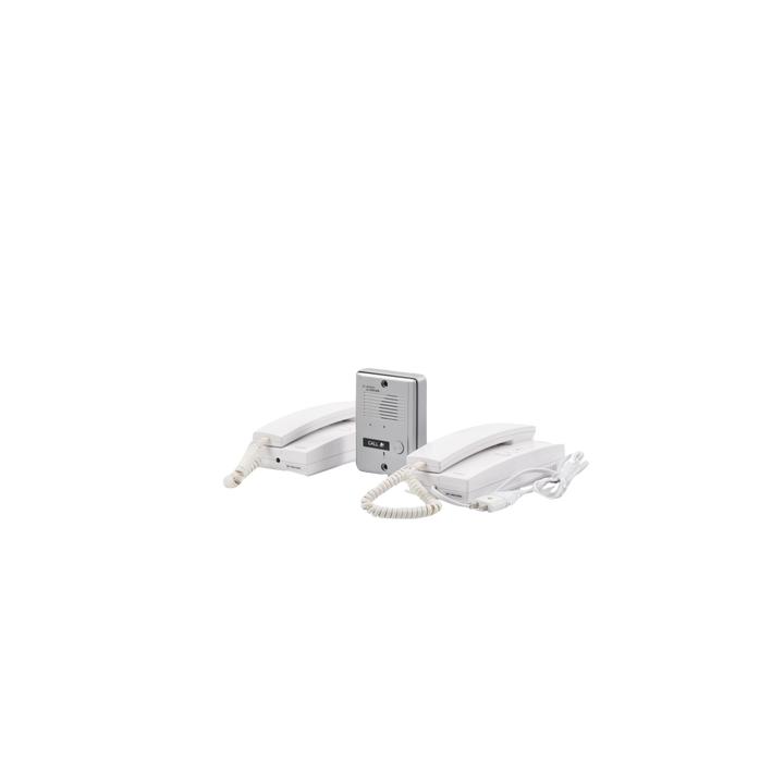 Kit de Audio Portero con 2 Auriculares y Frente de Calle