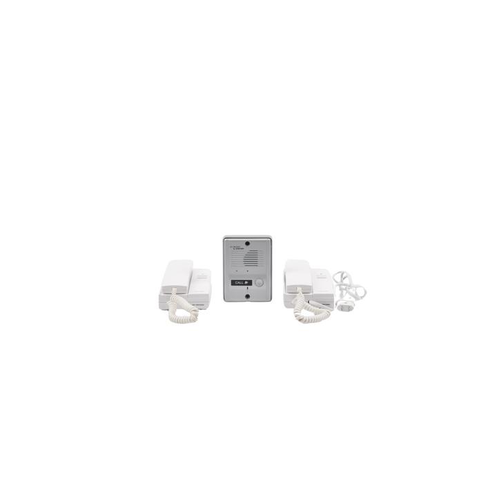 Kit de Audio Portero con 2 Auriculares y Frente de Calle