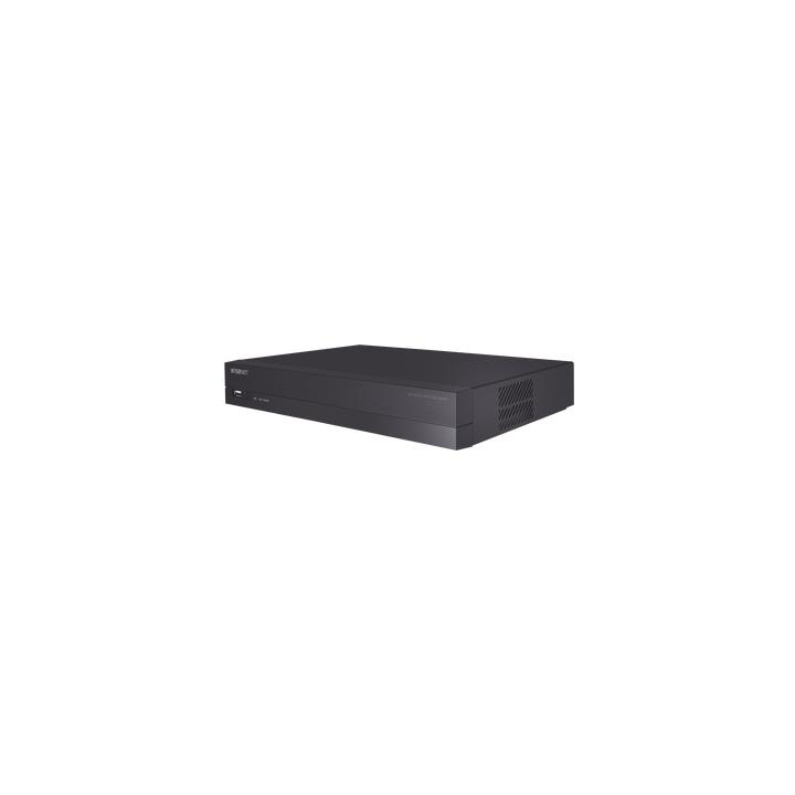 NVR 8 canales soporta hasta 8MP / H.265 / P2P Wisenet / 8 puertos PoE Plug and Play.