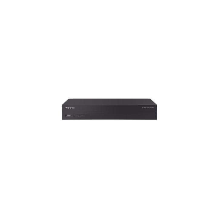 NVR 8 canales soporta hasta 8MP / H.265 / P2P Wisenet / 8 puertos PoE Plug and Play.