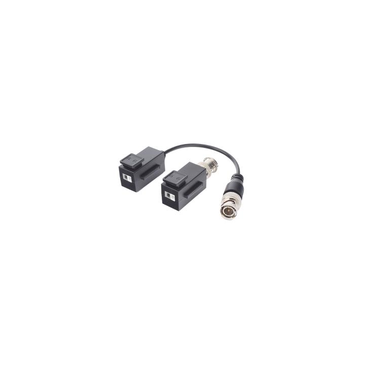 Kit de Transceptor (Balluns) TURBOHD con Boton Push / Hasta 8 MP (4K) / 100% Cobre / Soporta HD-TVI / AHD / CVI / CVBS