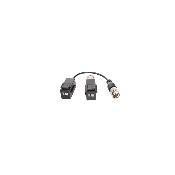 Kit de Transceptor (Balluns) TURBOHD con Boton Push / Hasta 8 MP (4K) / 100% Cobre / Soporta HD-TVI / AHD / CVI / CVBS