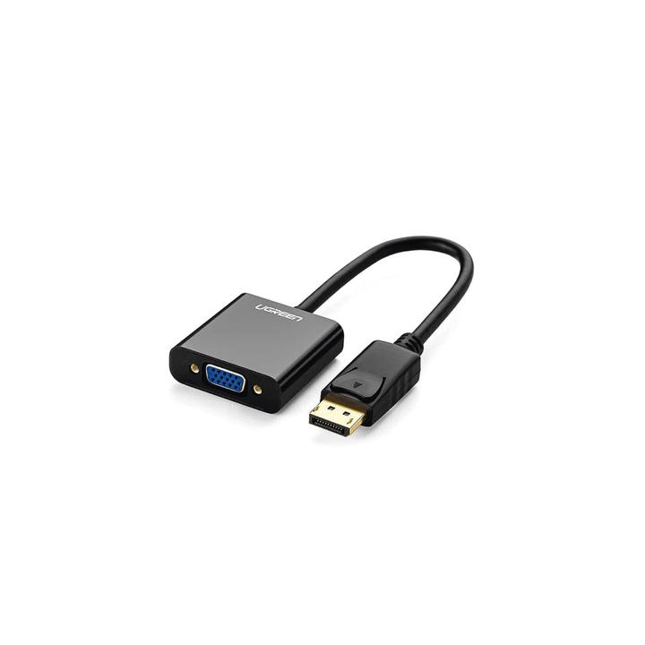 Convertidor DP Macho a VGA Hembra (Negro).