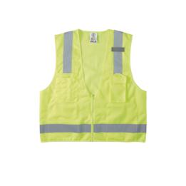 Chaleco de seguridad reflectante de alta visibilidad, mediano/grande. Con múltiples bolsillos de diferente capacidad