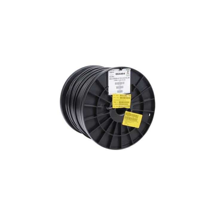 Bobina de 305 Metros (1000 Pies) Cat5e con Gel para Exterior, Color Negro, para Aplicaciones en Sistemas de Redes de