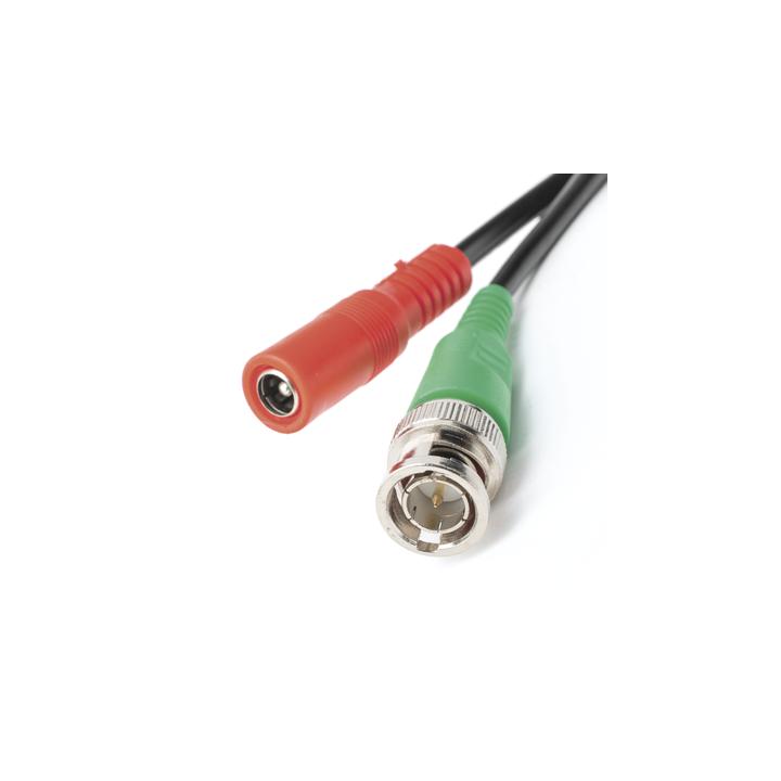 Cable Coaxial (BNC RG59) + Alimentación / SIAMES / 20 Metros (65.62 Pies) / 100% COBRE / Para Cámaras 4K / Uso