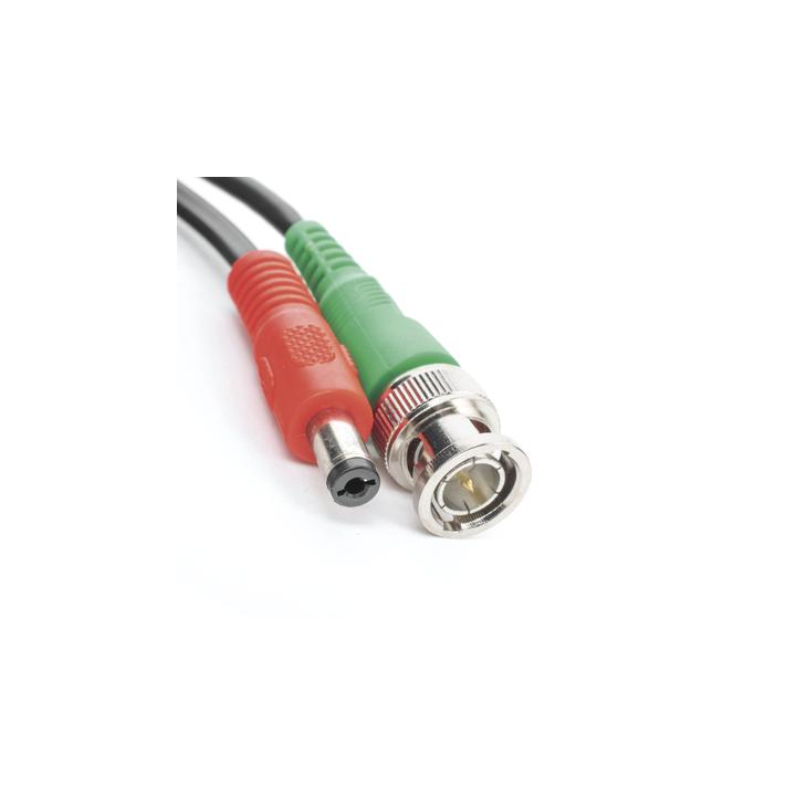 Cable Coaxial (BNC RG59) + Alimentación / SIAMES / 20 Metros (65.62 Pies) / 100% COBRE / Para Cámaras 4K / Uso