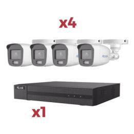 [Kit] DVR 4 Canales TurboHD + 1 Canal IP / 2 Megapixel (1080pLite) / AcuSense Lite / Audio por coaxitron / 1 Bahia de