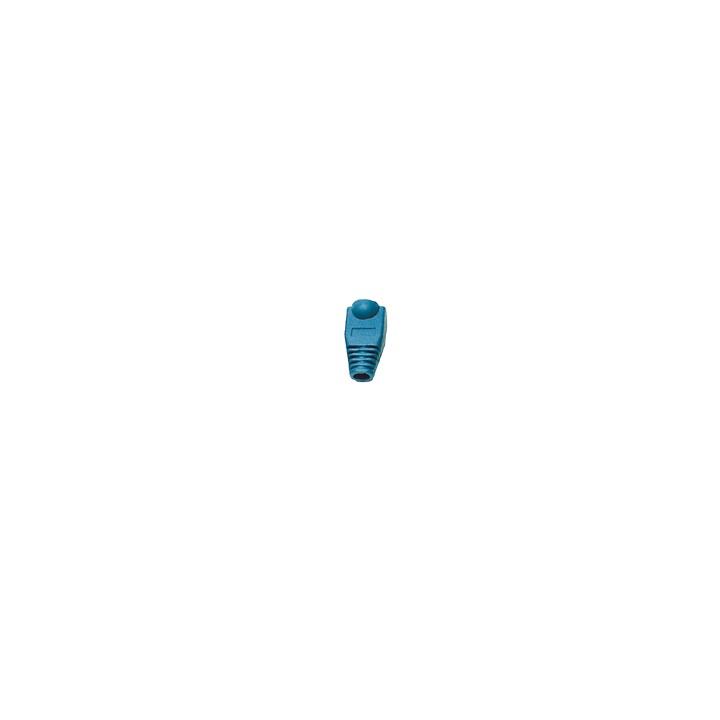 Bota Plástica para Protección de Plug RJ45, Color Azul