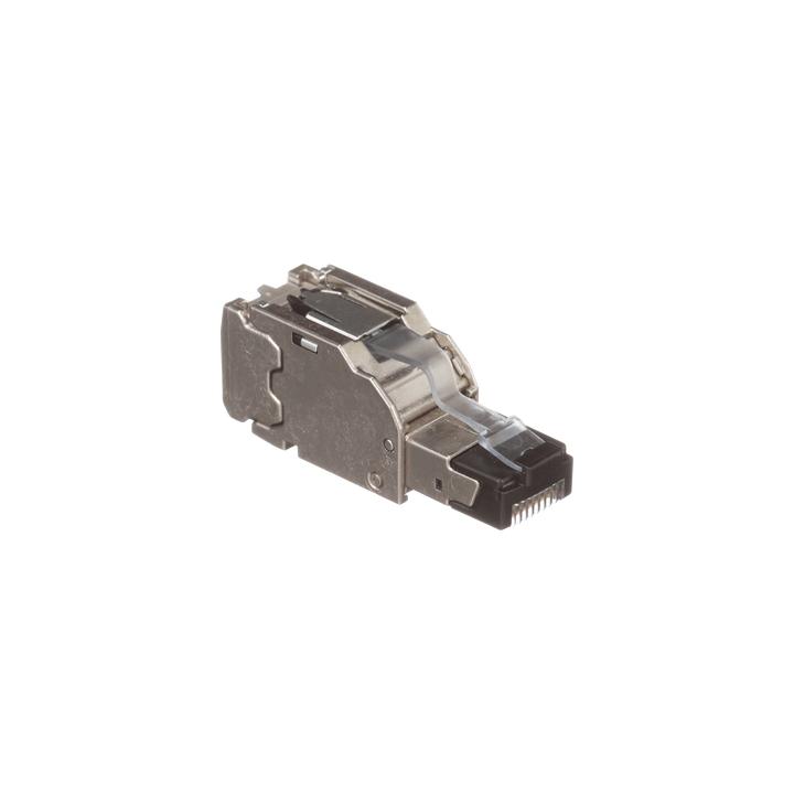Plug RJ45 Blindado, Instalación Recta, Terminación en Campo Certificable, Compatible con Cat5e, Cat6 y Cat6A, Color