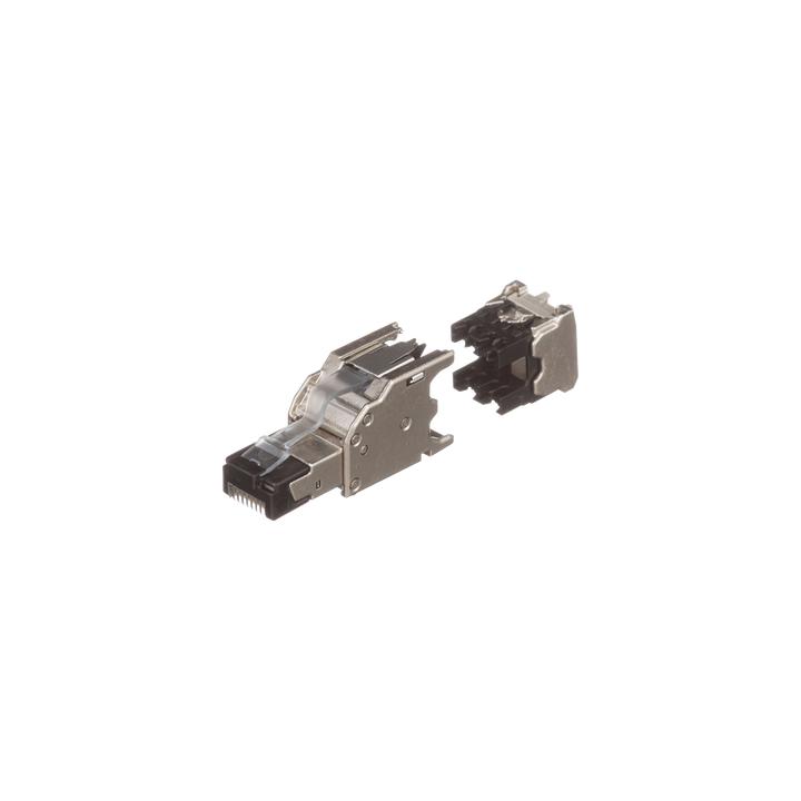 Plug RJ45 Blindado, Instalación Recta, Terminación en Campo Certificable, Compatible con Cat5e, Cat6 y Cat6A, Color