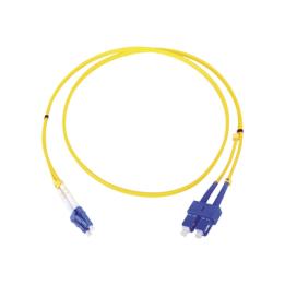 Jumper de Fibra Óptica Monomodo LC/SC Duplex de 1 Metro (3.28 Pies)