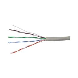 Bobina de Cable UTP 305 Metros (1000 Pies) de Cobre, PanNet, Gris, Categoría 5e (24 AWG), PVC (CM), de 4 Pares