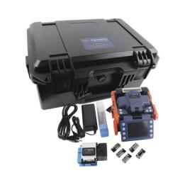 Fusionadora de Fibra Óptica de Alineación por Núcleo con 6 Motores con Pérdida Típica (SM); 0.01 dB (MM); 0.04 dB)