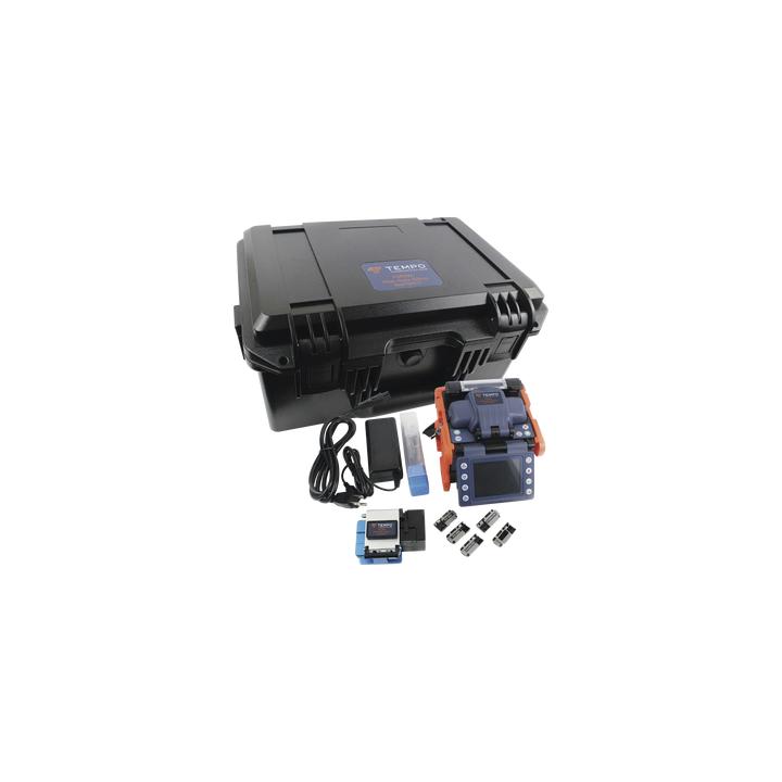 Fusionadora de Fibra Óptica de Alineación por Núcleo con 6 Motores con Pérdida Típica (SM); 0.01 dB (MM); 0.04 dB)
