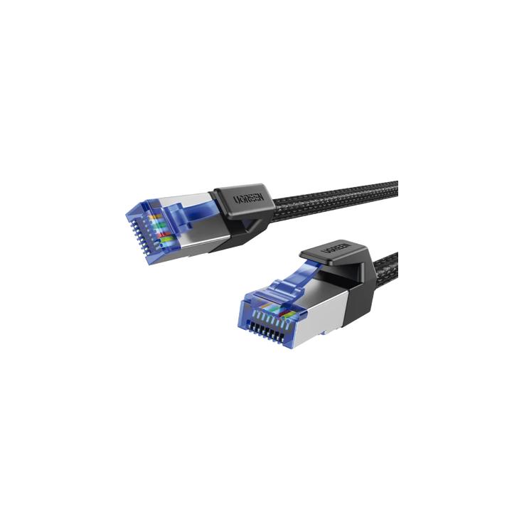 Cable Ethernet Cat8 CLASS F/FTP Redondo con Malla de Nylon 2 Metros (6.56 Pies)