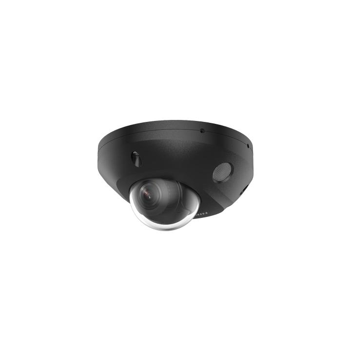[Dual Light + 2 Micrófonos Integrados] Mini Domo IP 4 Megapixel / Color Negro / Lente 2.8 mm / 30 mts Luz Blanca + 30