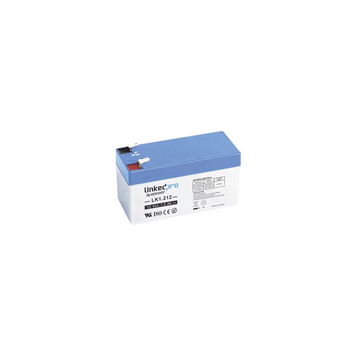 Batería 12 V / 1.2 Ah / UL / 5 Años vida útil promedio / Para uso en equipo electrónico /Alarmas de Intrusión /