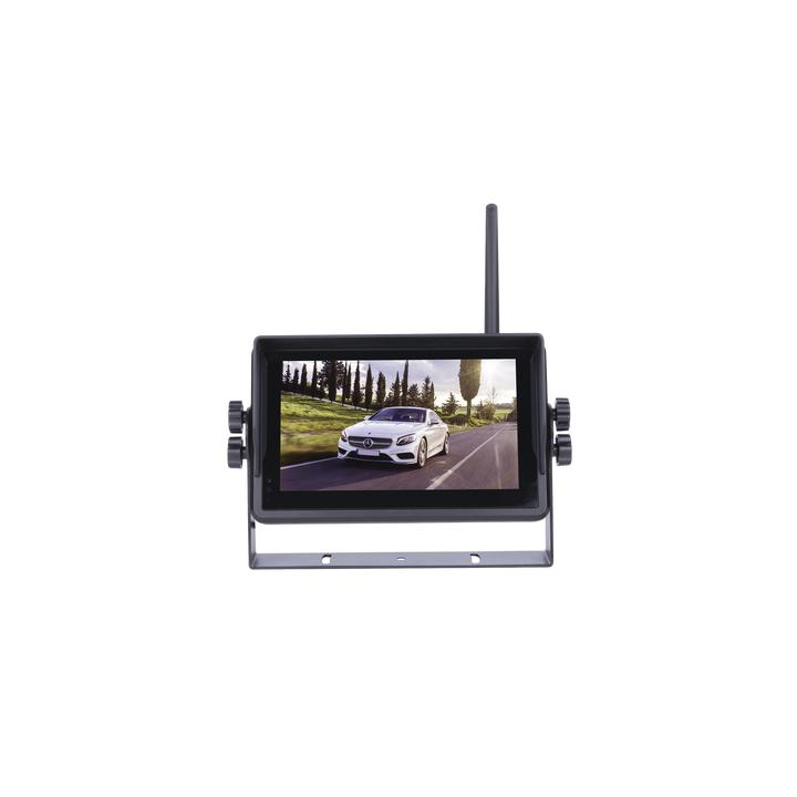 Sistema Profesional Inalámbrico de Cámara de Reversa Infrarroja y Monitor Touch de 7" para Vehículos de Trabajo y