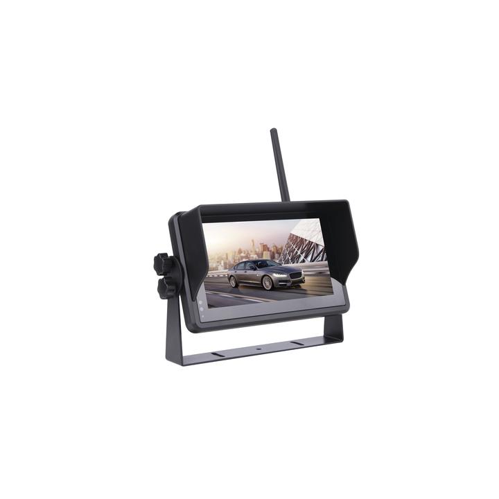Sistema Profesional Inalámbrico de Cámara de Reversa Infrarroja y Monitor Touch de 7" para Vehículos de Trabajo y