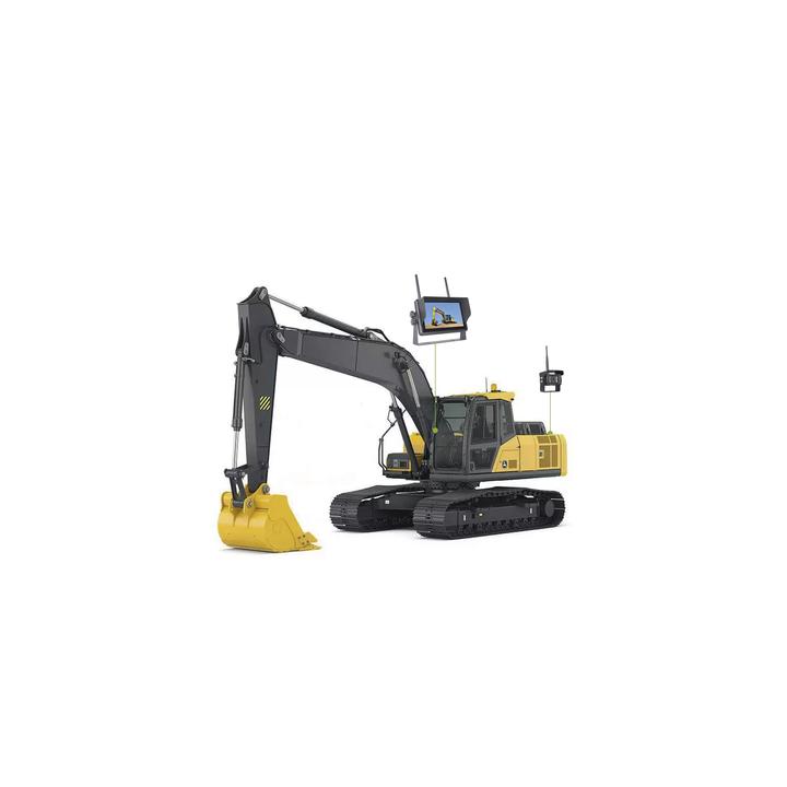 Sistema Profesional Inalámbrico de Cámara de Reversa Infrarroja y Monitor Touch de 7" para Vehículos de Trabajo y