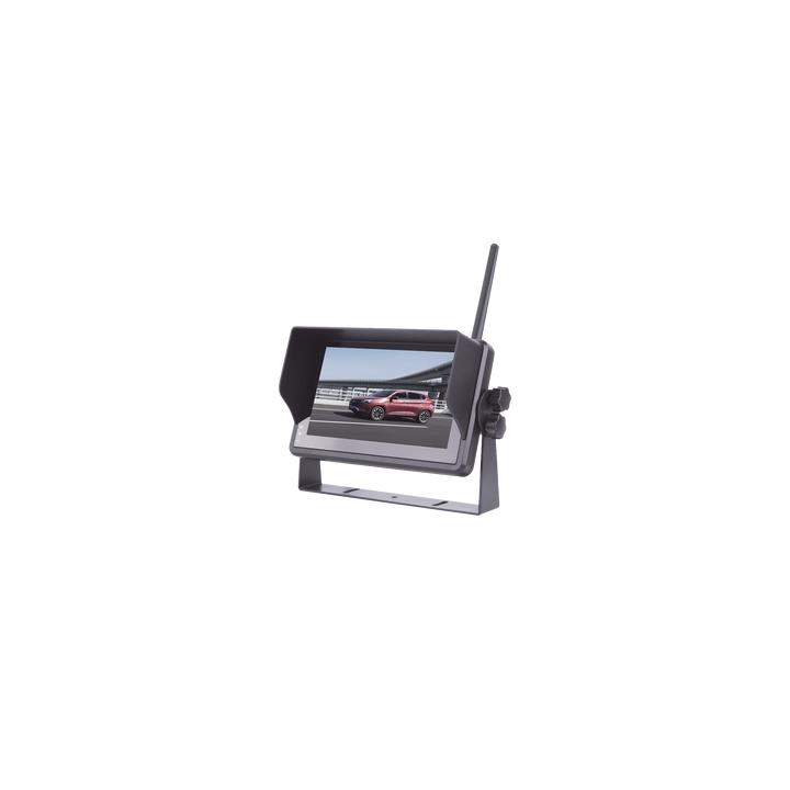 Sistema Profesional Inalámbrico de Cámara de Reversa Infrarroja y Monitor Touch de 7" para Vehículos de Trabajo y