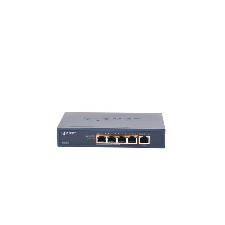 Extensor Ultra PoE de 65 Watts Con 4 Puertos Gigabit de Salida 802.3 af/at