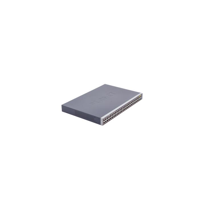 Switch Administrable de 48-Puertos 10/100/1000T 802.3at PoE + 4-Puertos 100/1000BASE-X SFP / 440W