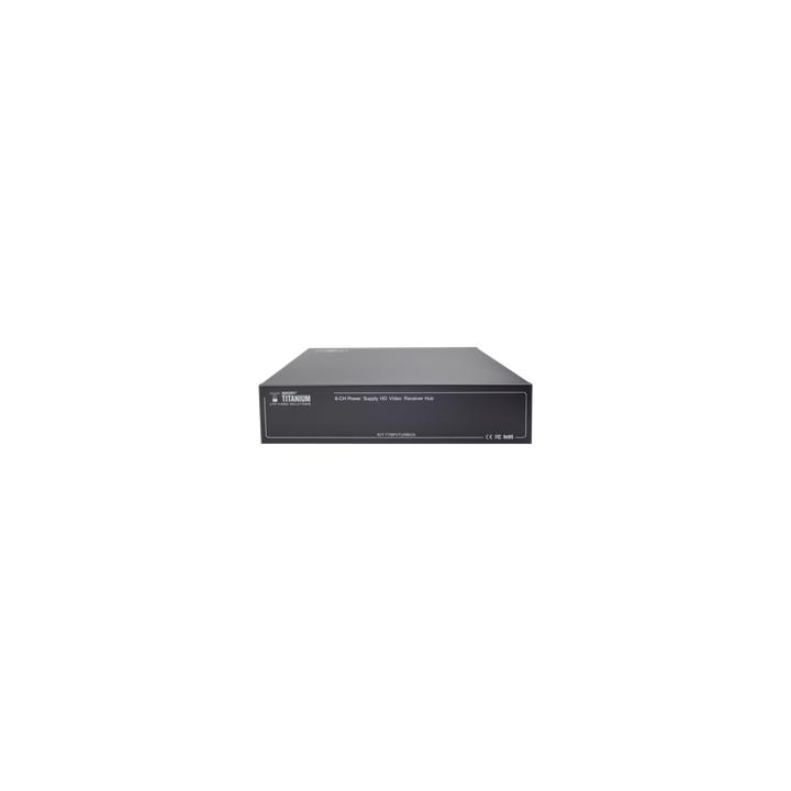 Kit de TRANSCEPTOR ACTIVO DE 8 CANALES / VIDEO+PODER en un solo Cable UTP / 150 metros en 4K, 200 metros en 5 MP/
