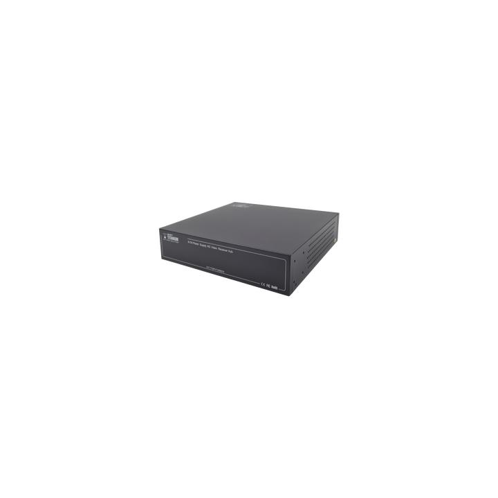 Kit de TRANSCEPTOR ACTIVO DE 8 CANALES / VIDEO+PODER en un solo Cable UTP / 150 metros en 4K, 200 metros en 5 MP/