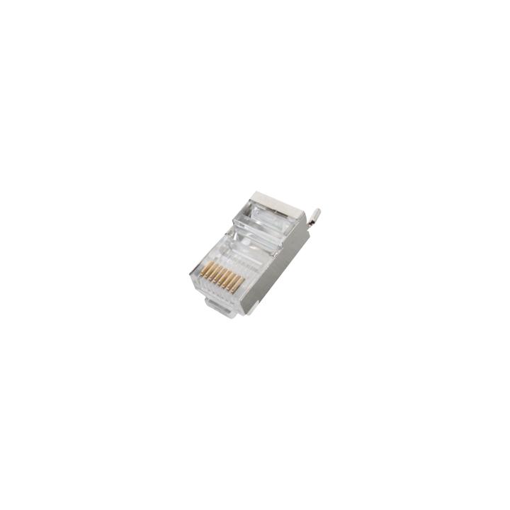 Conector RJ45 para Cable FTP/STP Categoría 5E - Blindado con Pin a Tierra