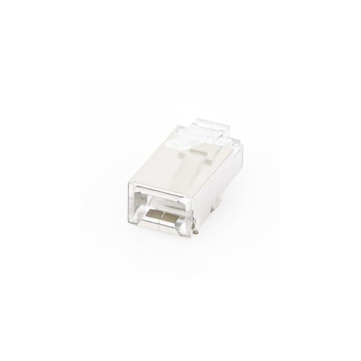 Conector RJ45 para Cable FTP/STP Categoría 5E - Blindado con Pin a Tierra