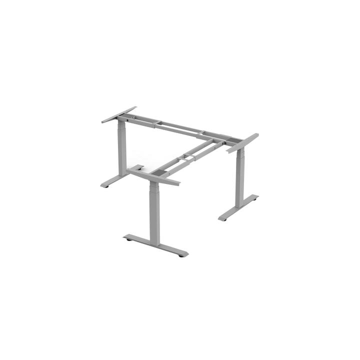 Base de Escritorio Motorizado Profesional Tipo L (3 Columnas) / Altura Ajustable 60-125cm / Estructura Estable /