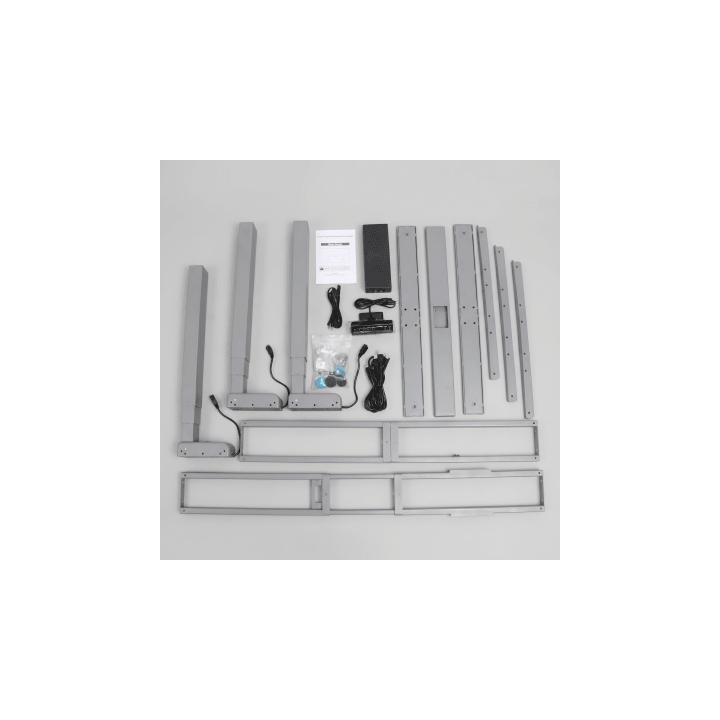 Base de Escritorio Motorizado Profesional Tipo L (3 Columnas) / Altura Ajustable 60-125cm / Estructura Estable /